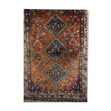 Colorful oriental carpet knotted by hand 190x130cm