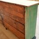 Vintage wooden farm stocking buffet