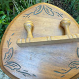 Coat rack two vintage hooks