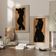 Pair of prints, female silhouette wall art. Set of two, 50x70cm