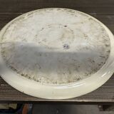 Lanternier & Co Limoges - Art-Deco Round Dish with Gold Trim, Diameter 33 cm