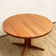 Table à manger extensible ronde en teck du milieu du siècle par Glostrup, Danemark, années 60