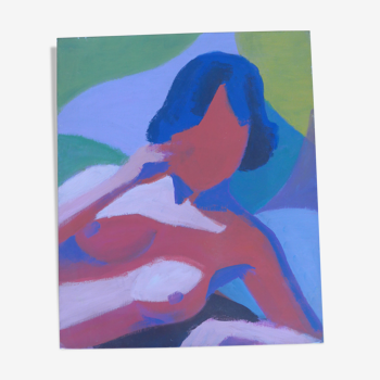 Unsigned woman canvas