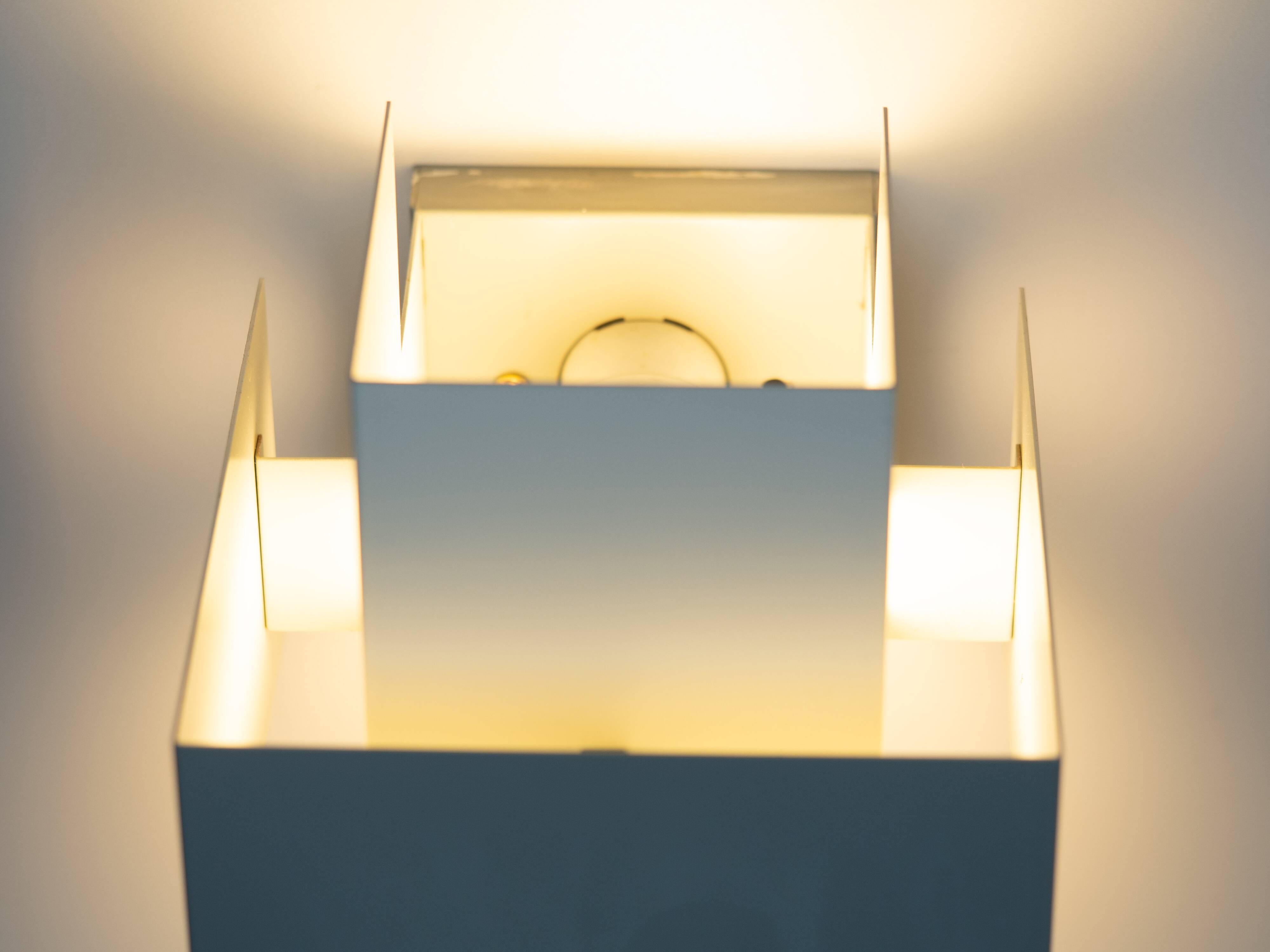 Pair of 2 modern wall lamps by Philips, 1960s
