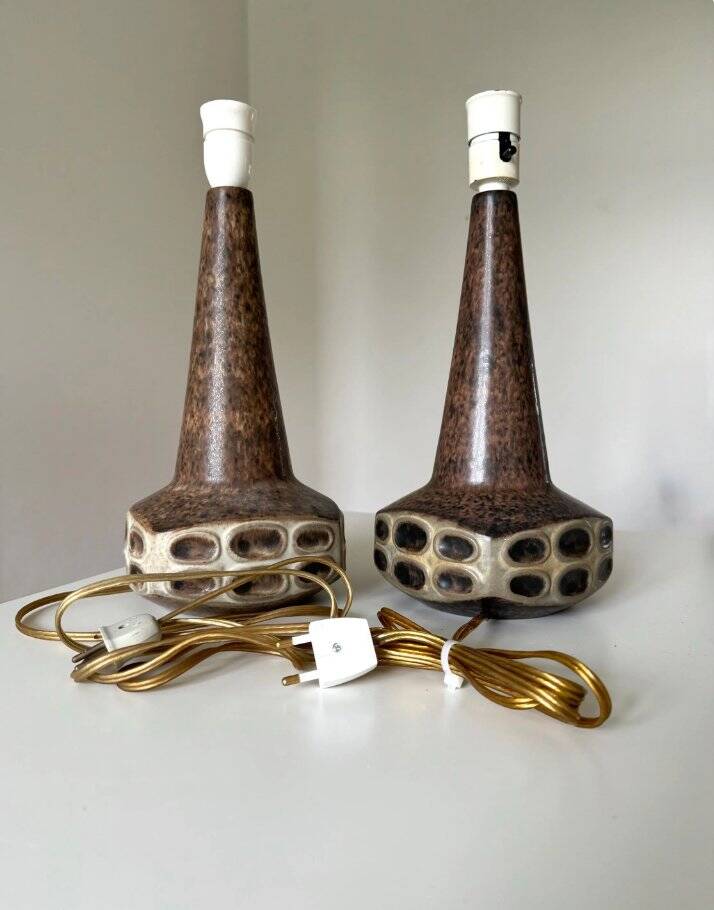 Table lamps, Marianne Starck, Michael Andersen, Denmark, 1970s, set of 2