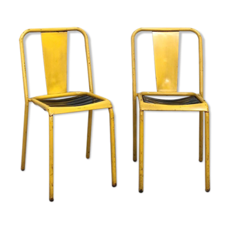Paire de chaises Tolix T4, vers 1950
