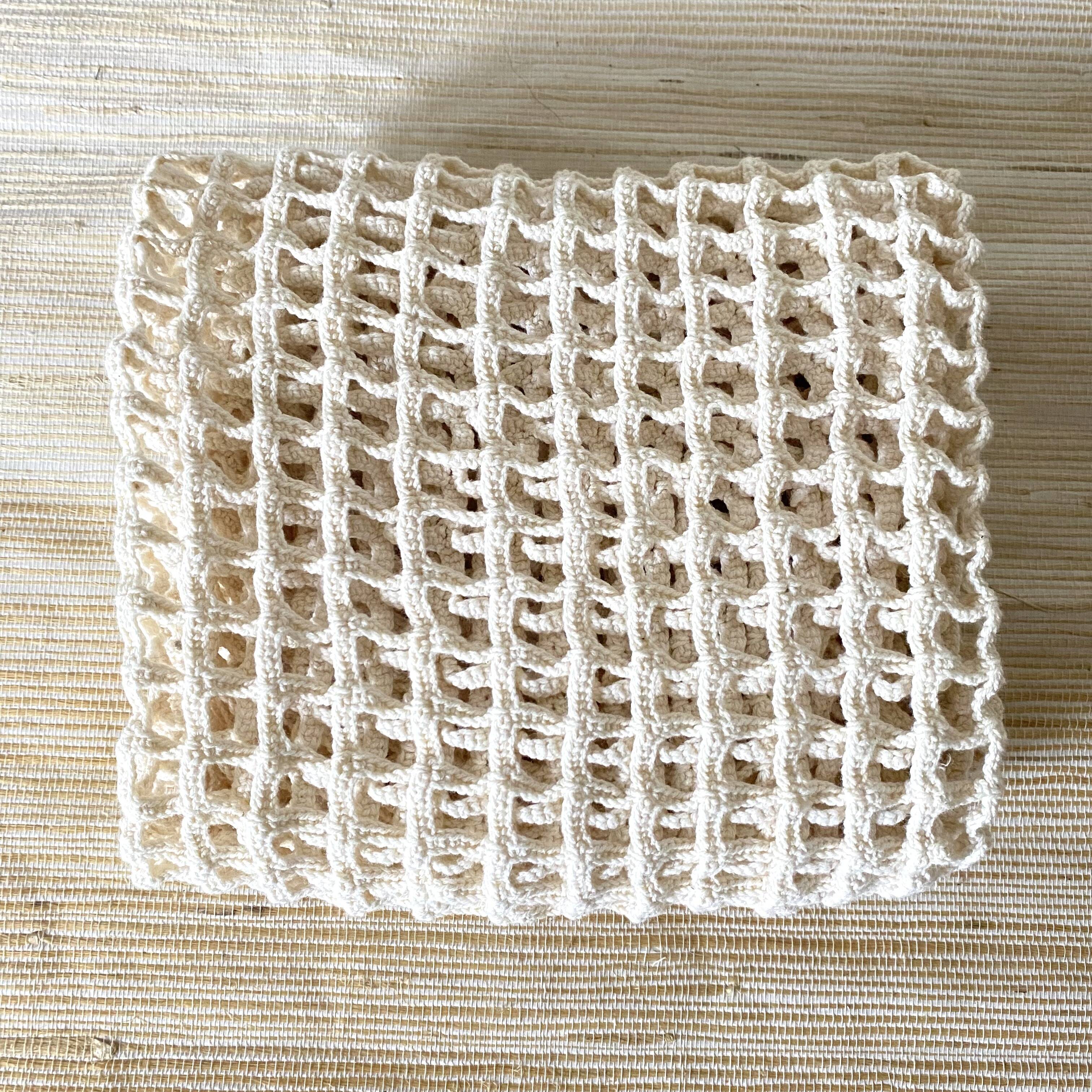 Square crochet, tablecloth, plaid 70 X86