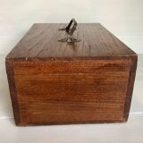 Old wooden box with handle
