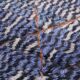 Blue Handmade Beni merirt Rug 258 x 305 cm - Abstract Wool Rug - Berber Rug