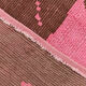 7x10 oversize pink hemp rug, 218x295cm
