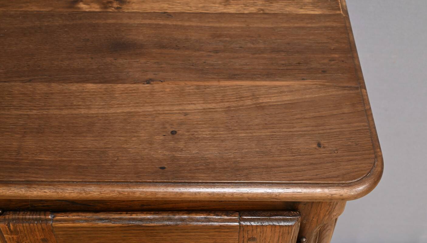 Solid oak sideboard, Louis XV style – Mid-19th century