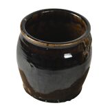 Hú - Black enamelled Chinese confit pot no. 1