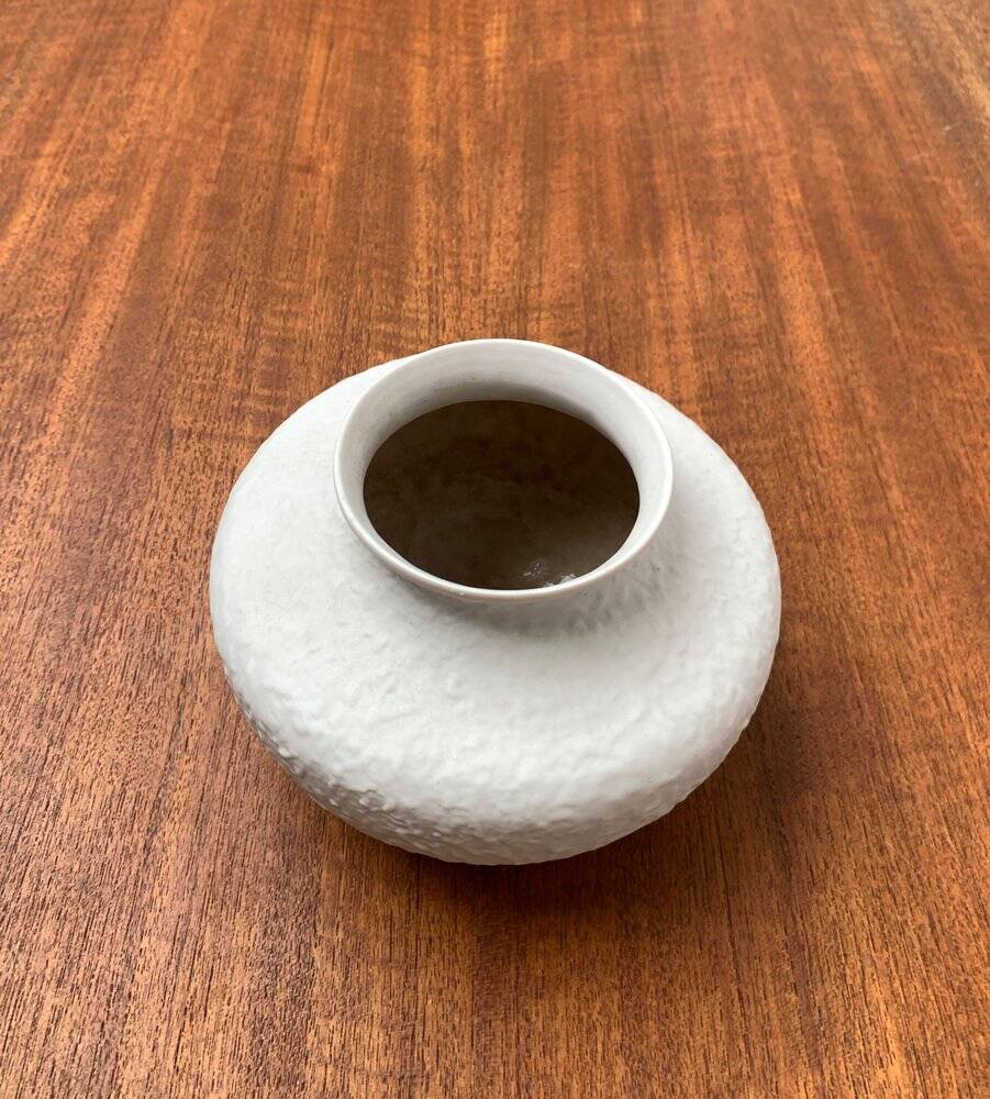 German ceramic vase mid-century style from Porzellanfabrik Metzler & Ortloff, 1960s