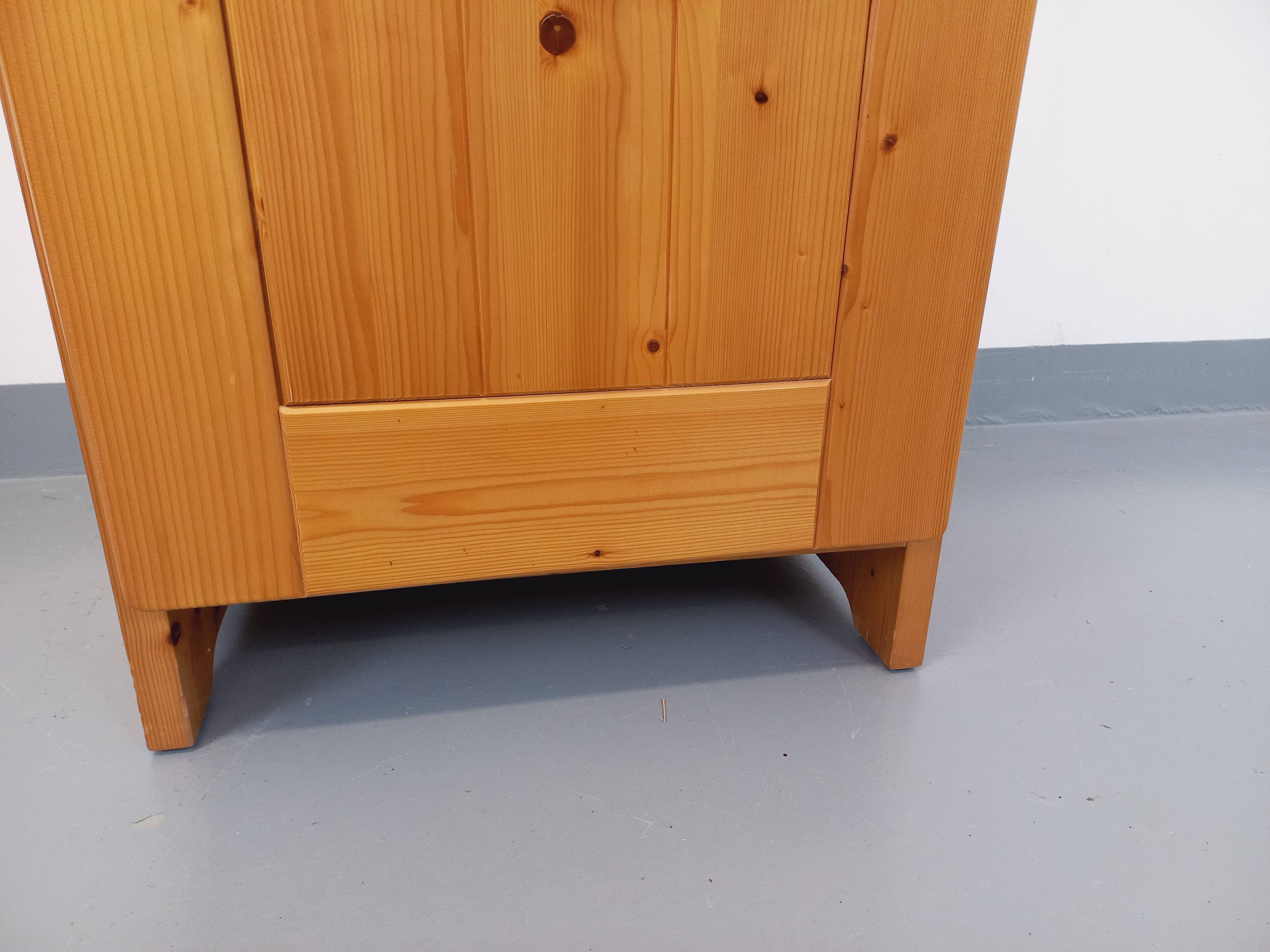 selected by Charlotte Perriand Les Arcs vintage pine storage unit from the 60s and 70s