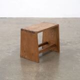 Small modernist oak side table / stool, c.1930