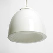 Beautiful large original Mid Century Bauhaus opal glass ceiling lamp