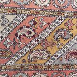 Vintage sinkiang carpet for handmade corridor 90x358 cm