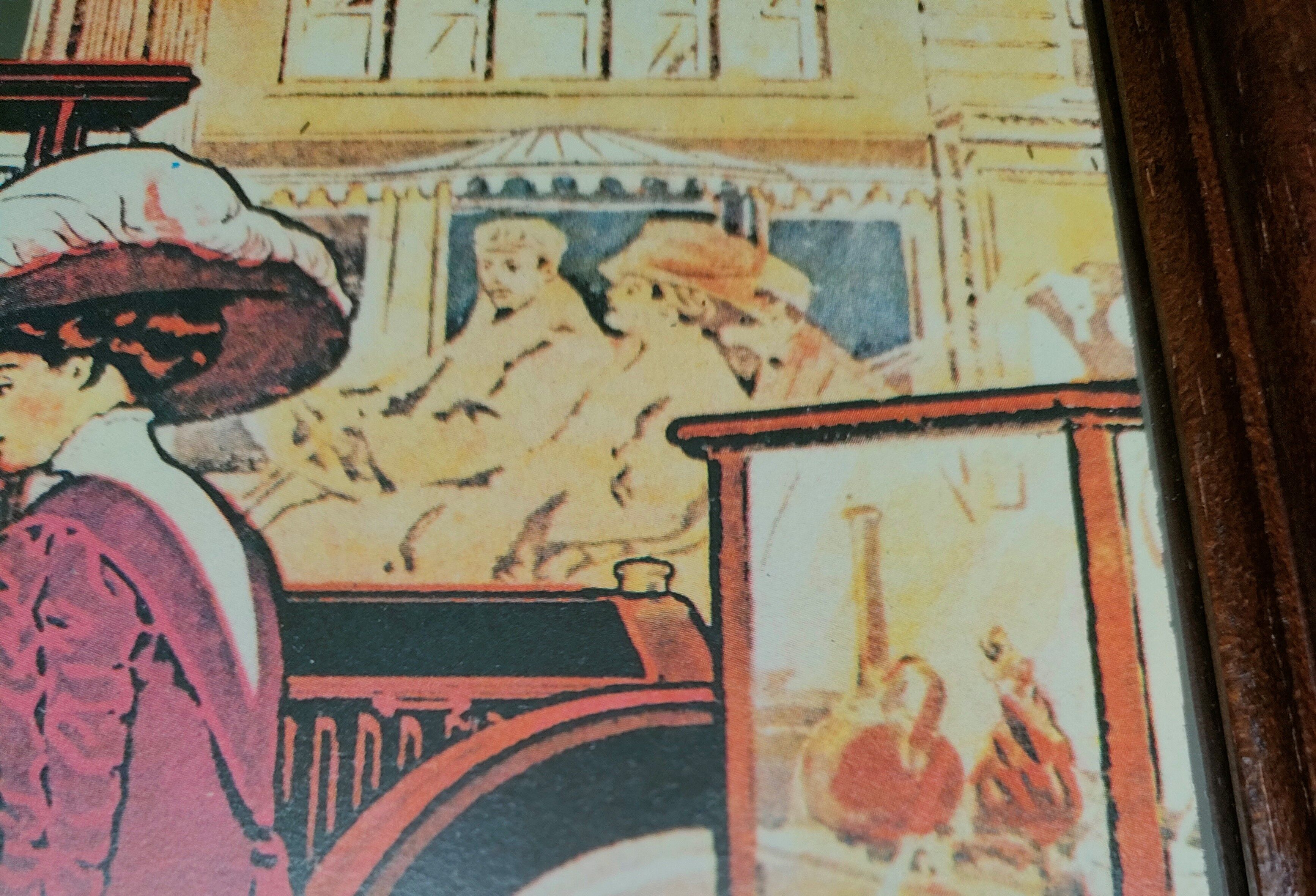 Two mirror frames Art-Deco style, silkscreened " Monte-Carlo " - France - 70's