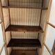 Pair of display cabinets in solid cherry wood from the 19th century.