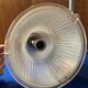 2 suspensions en verre Holophane 1950