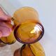 8 amber cups – golden light of the 70s
