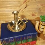 Brass cellar rat candle holder