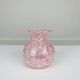 La Rochère pink blown glass vase, vintage