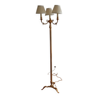 Brass floor lamp