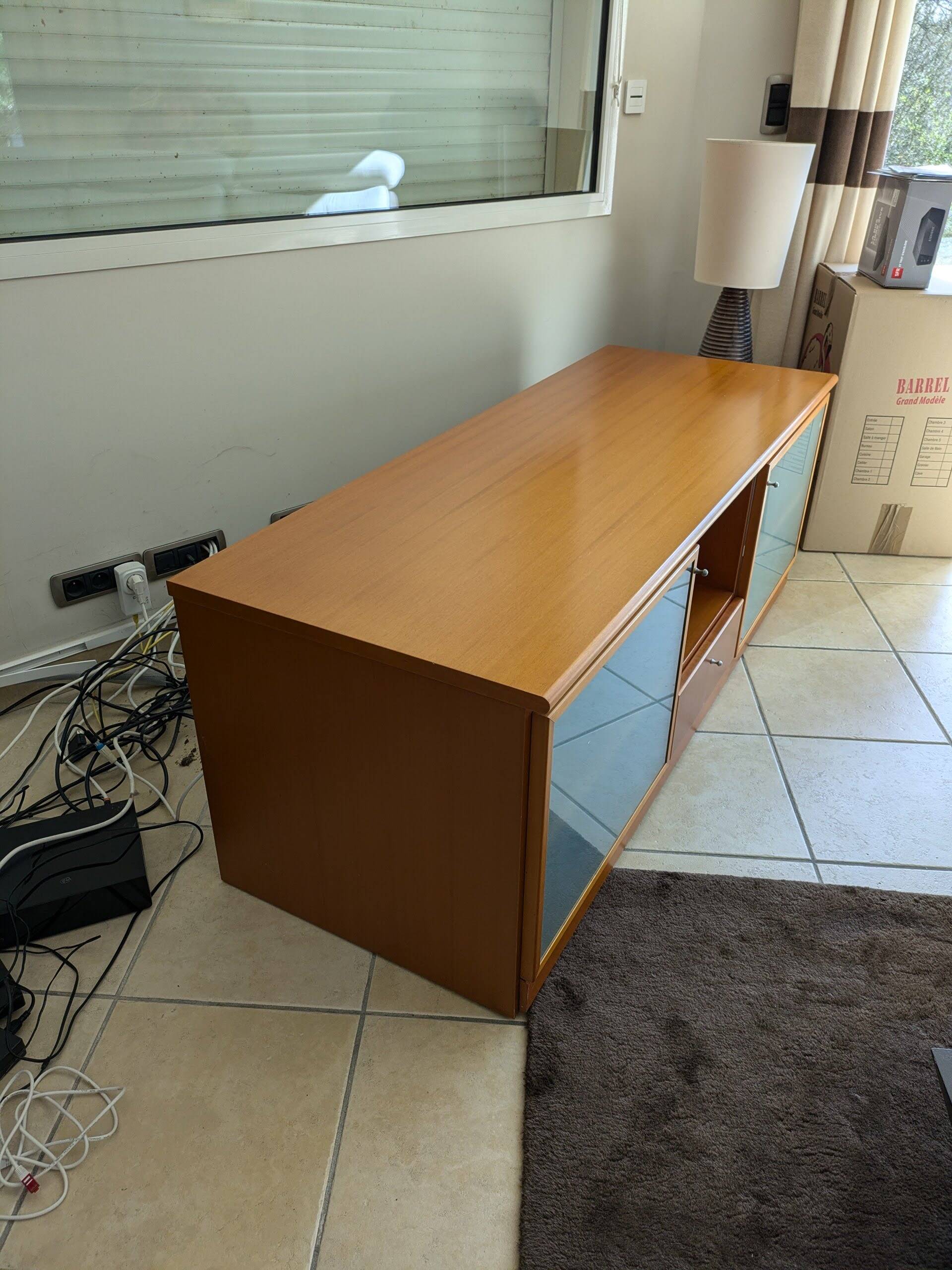 Low designer cabinet, CINNA model from the Roset line, dating from the 80s-90s