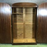 English art deco walnut closet
