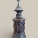 Pair of antique lamp feet - Greek mythology - Bacchanalia