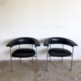 Pair of chairs model gamma Rudolf Wolf 1960