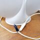 Large porcelain table lamp - 1980s