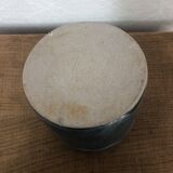 Vase bleu vintage en grès vernissé