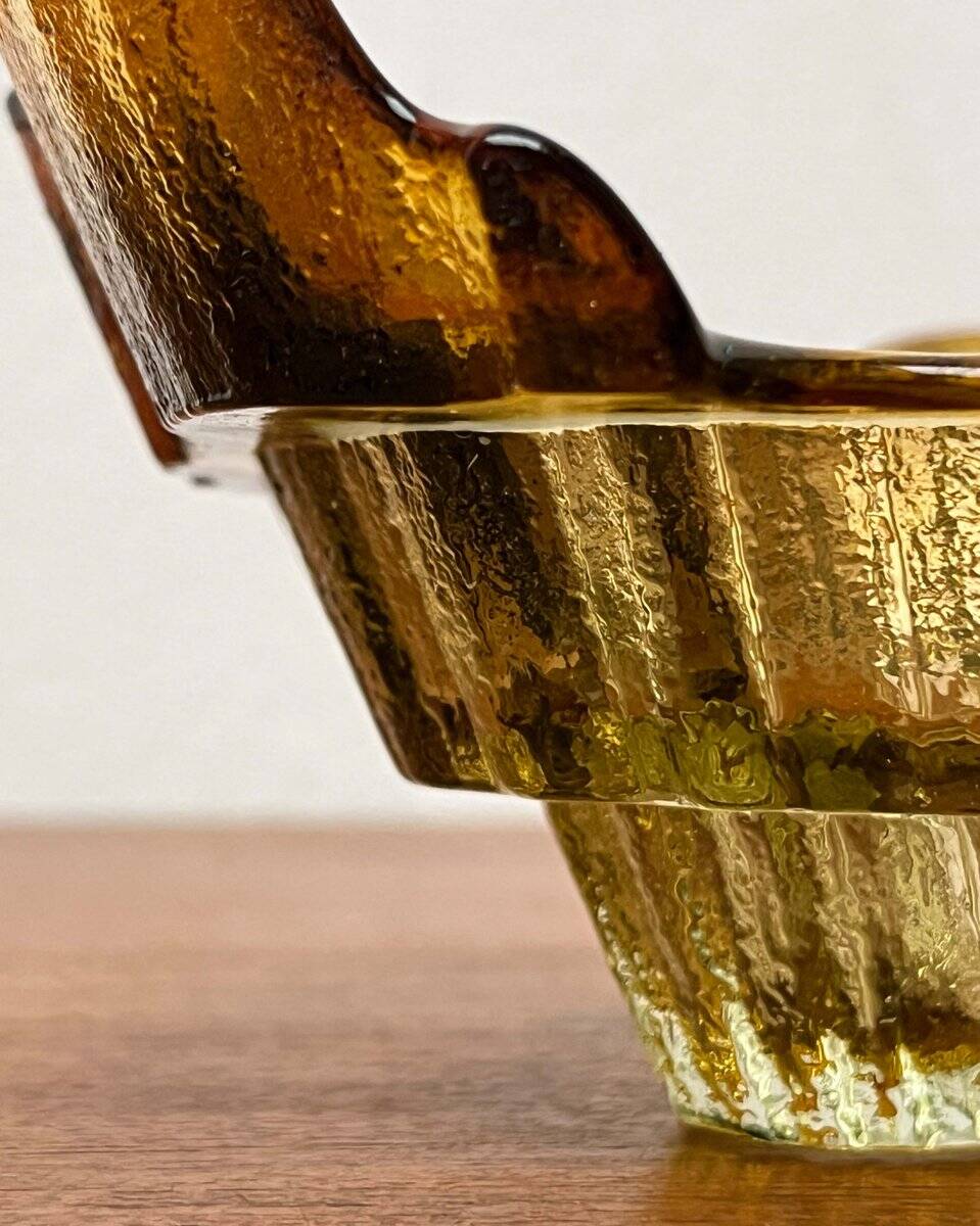 Bol vintage en verre d'art de Muurla, années 1970
