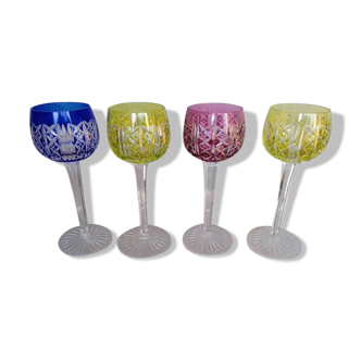 4 verres Saint Louis cristal modèle Riesling