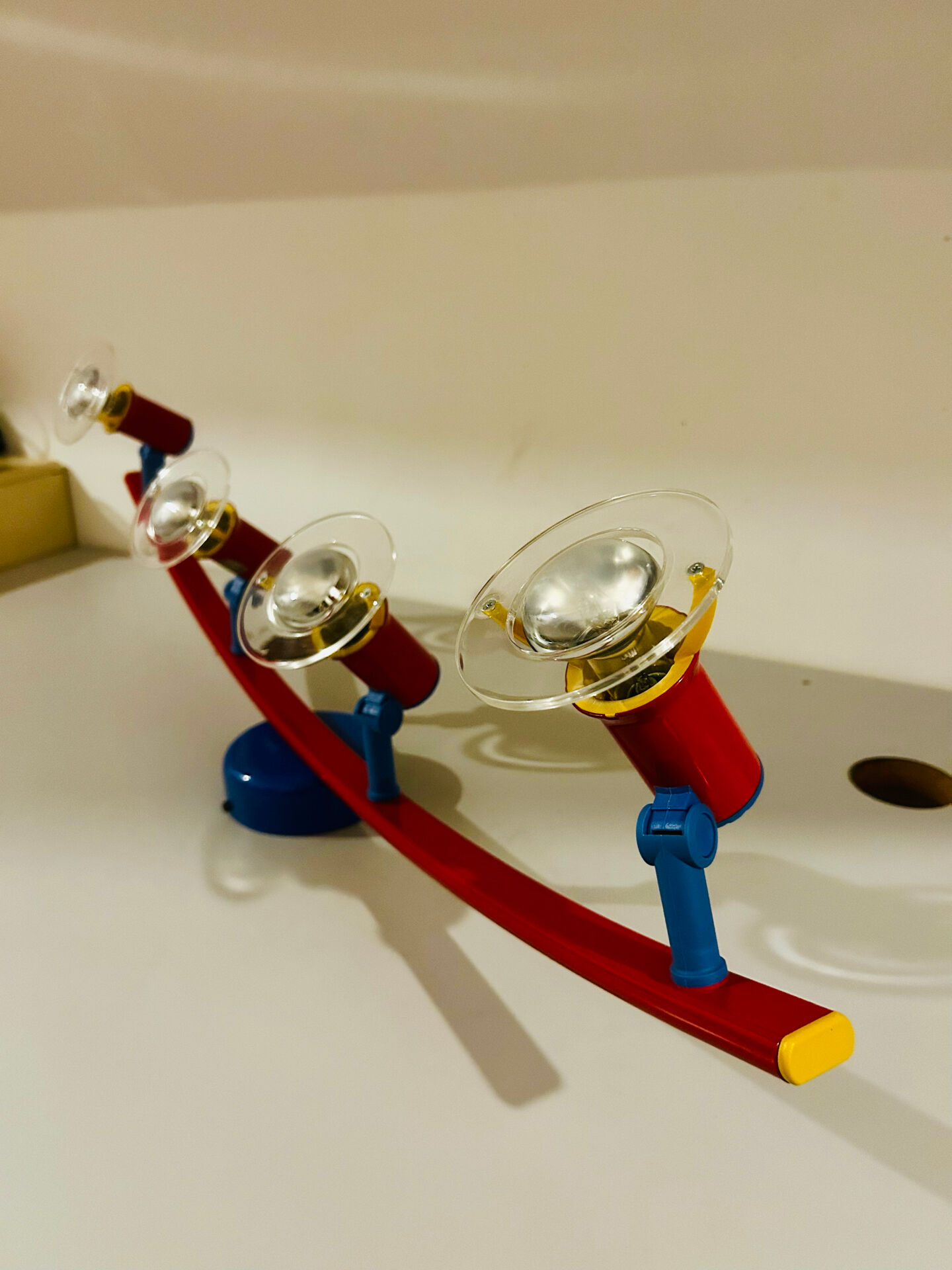 Ceiling light 4 Spots Shiny Vintage Germany 1980s