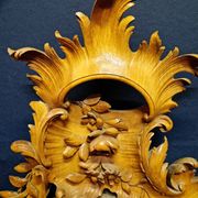 carved mirror in the spirit of Viardot – Decor with dragon and putto