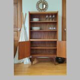 Bookcase glazed wardrobe scandinavian design 60s
