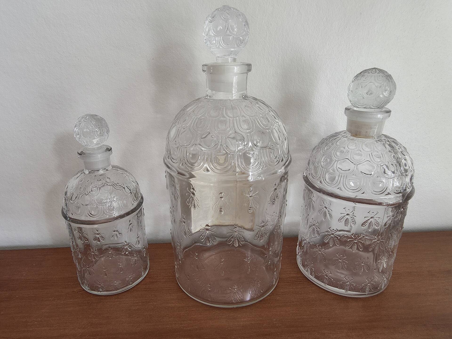 Set of 3 vintage Guerlain bottles