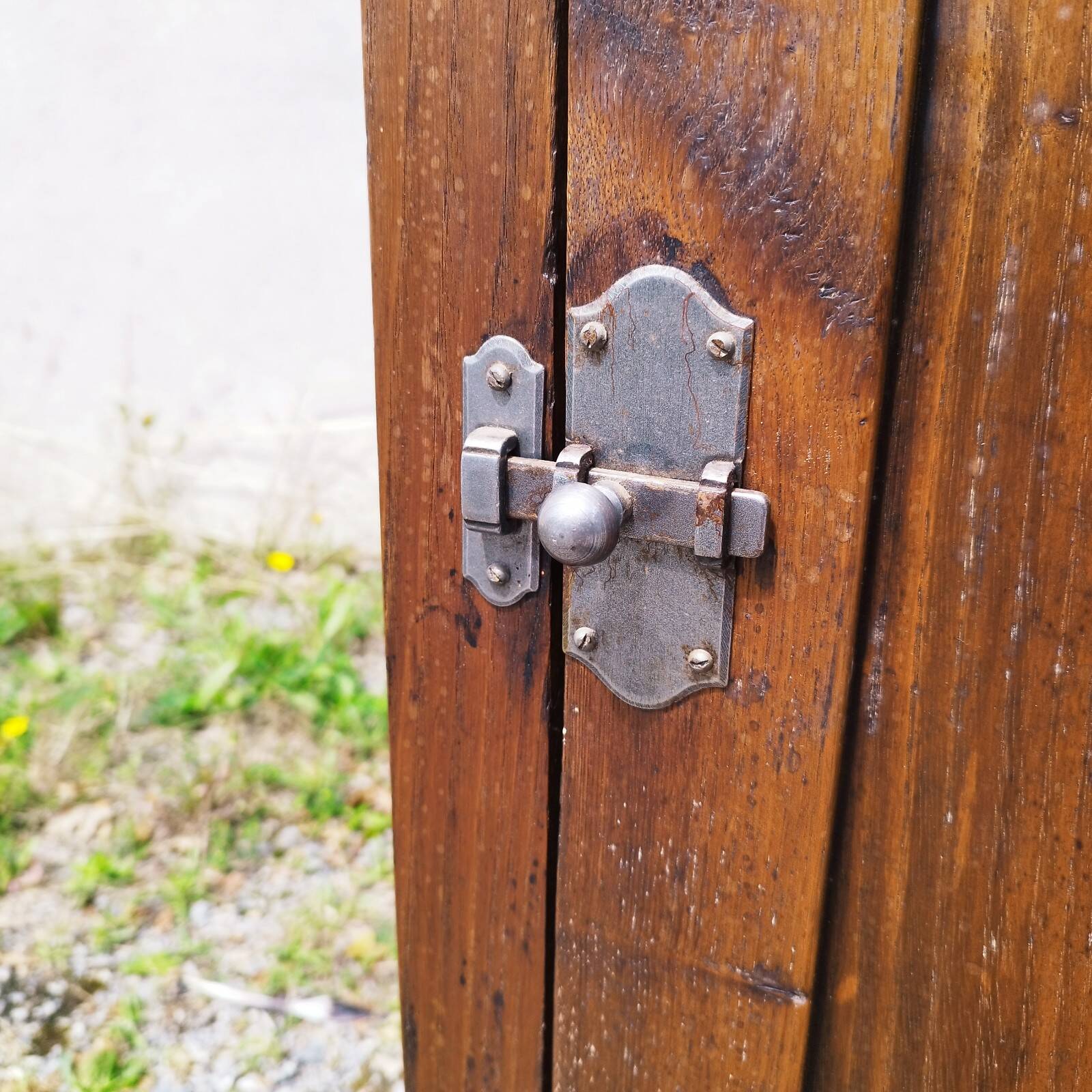 Old vintage solid oak jam maker