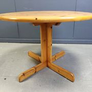 Rainer Daumiller style pine wood dining table, 1970s