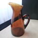 Carafe in amber blown glass 1.4 l