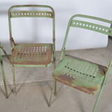Chaises pliantes en métal plichaise Souvignet