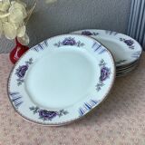 Limoges porcelain plates UML art deco