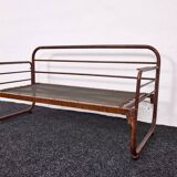Canapé Bauhaus en acier tubulaire peint à la main par Franz Singer, années 1920 - Metz & Co