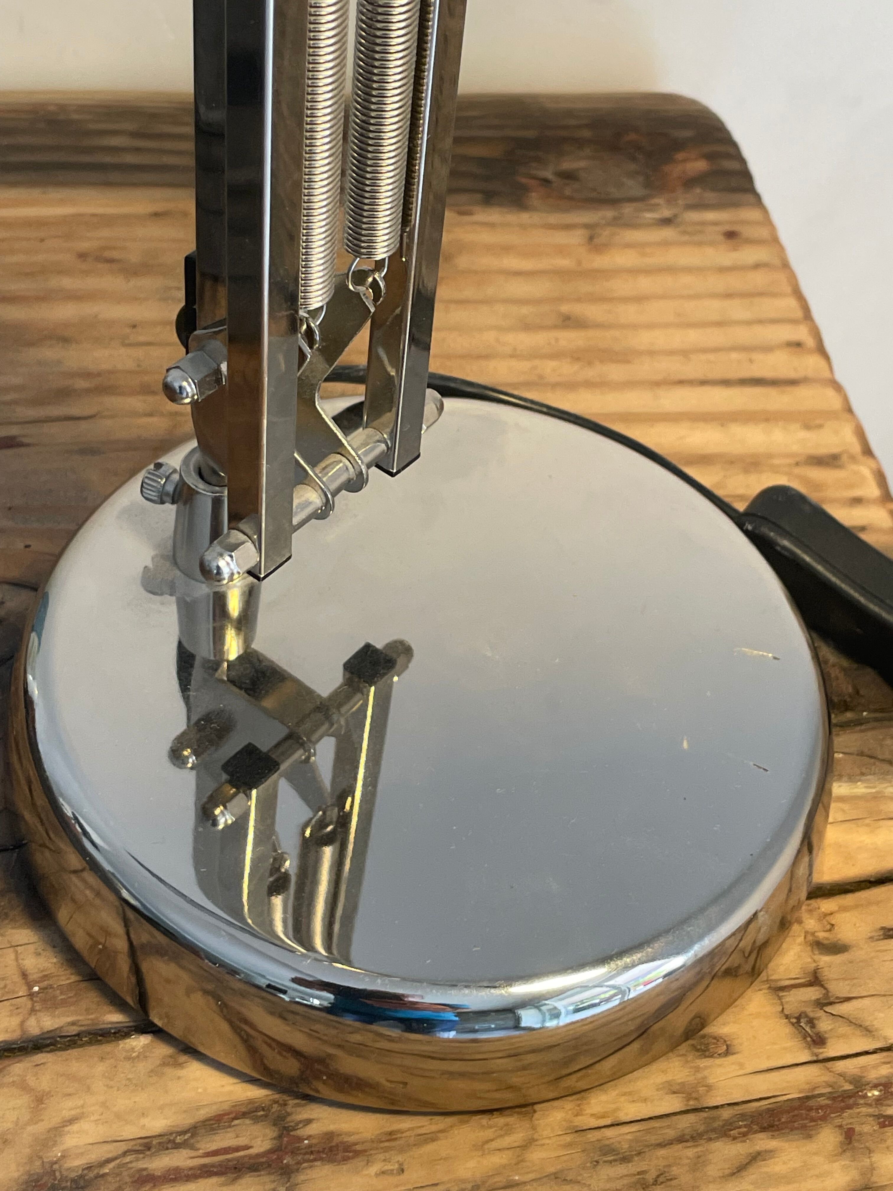 Architect lamp silver metal