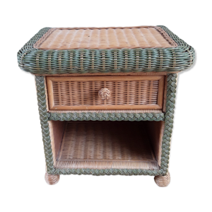 Meuble en rotin vintage