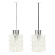 Pair of Mid-Century Modern Bubble Glass Ceiling Lights by Helena Tynell for Limburg, Germany, 1960s
