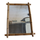 Miroir croix en bambou vintage